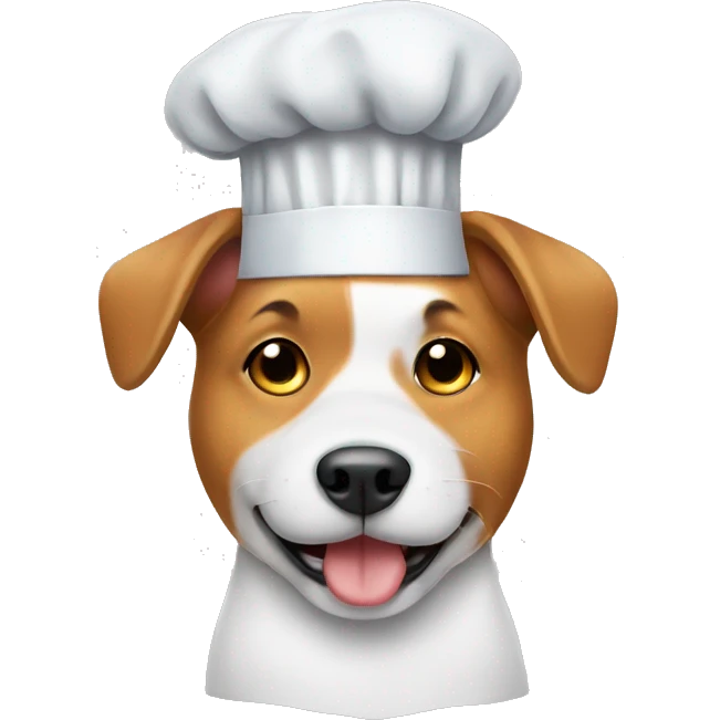 Dog with chef hat emoji