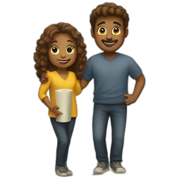 Rewarding the other person emoji