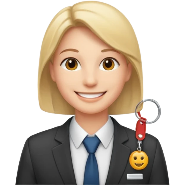 Employee with Lanyards emoji