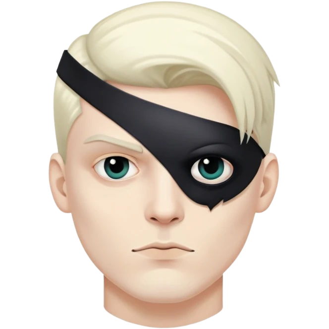 cool goth man with eye patch  emoji
