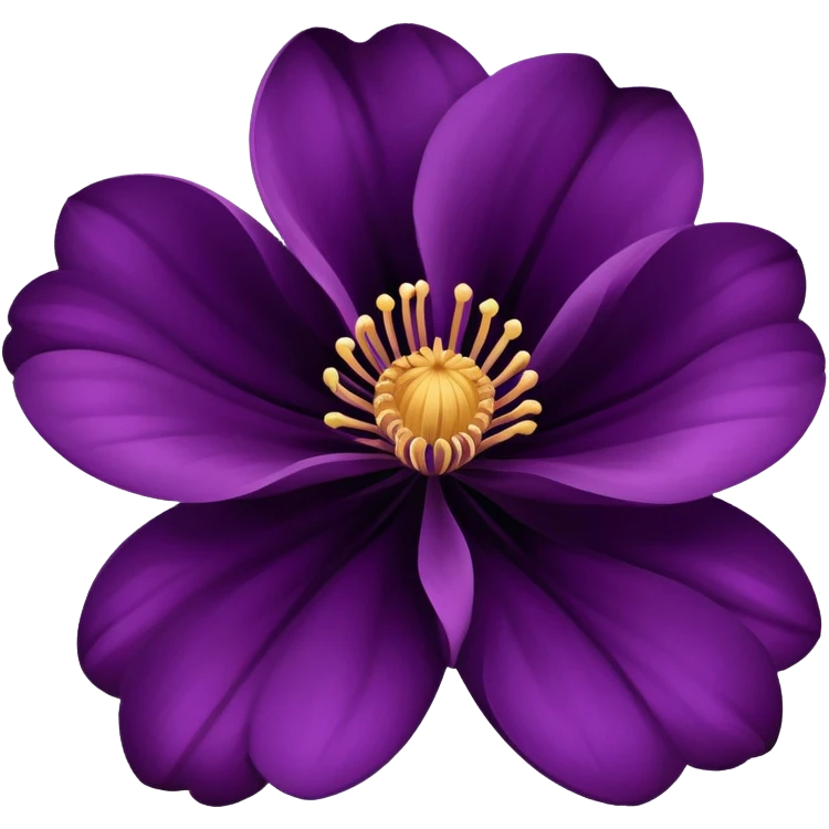Dark tone purple flower emoji