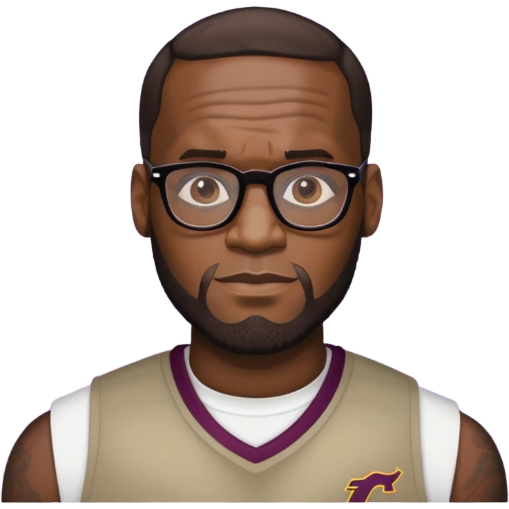 lebron with glasses emoji