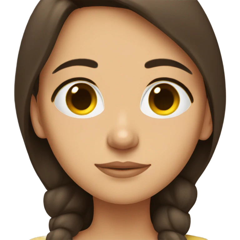 Brunette girl sleeping emoji