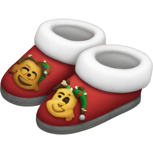 Christmas silppers emoji