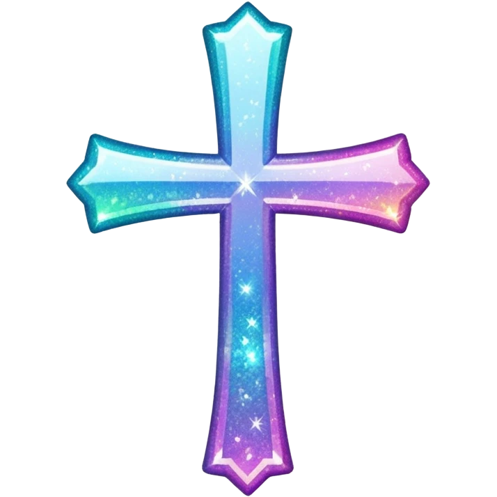 glitter cross emoji