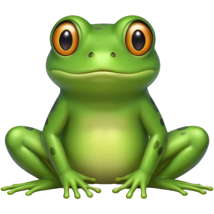 a green frog emoji