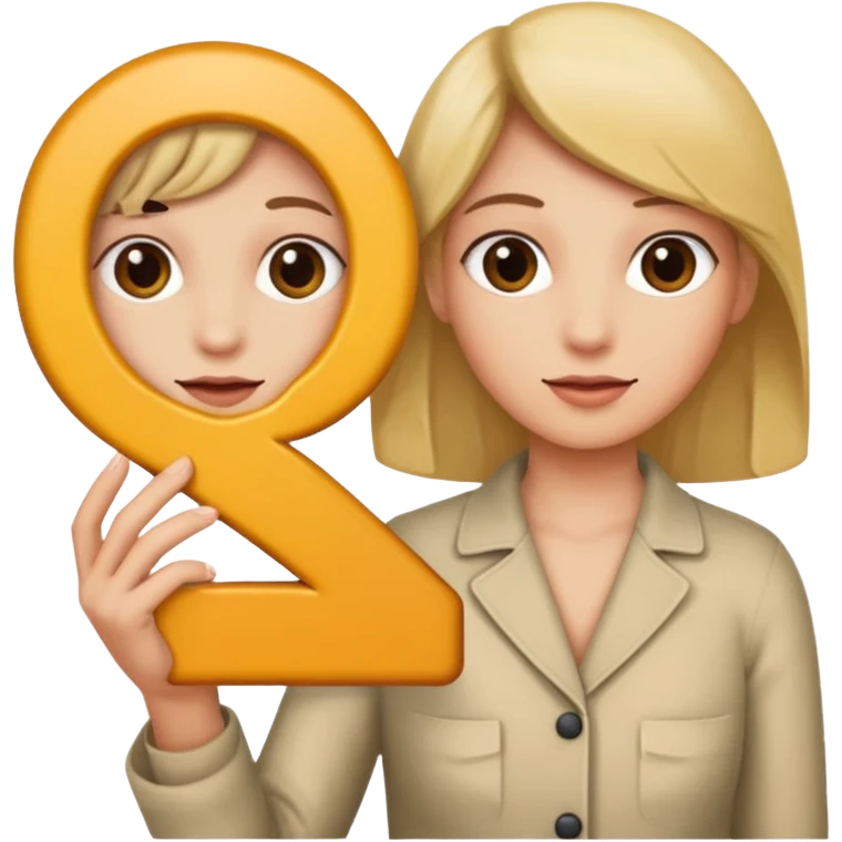 Make a person hold sex on the left and seven on the right and on the left make six as well emoji