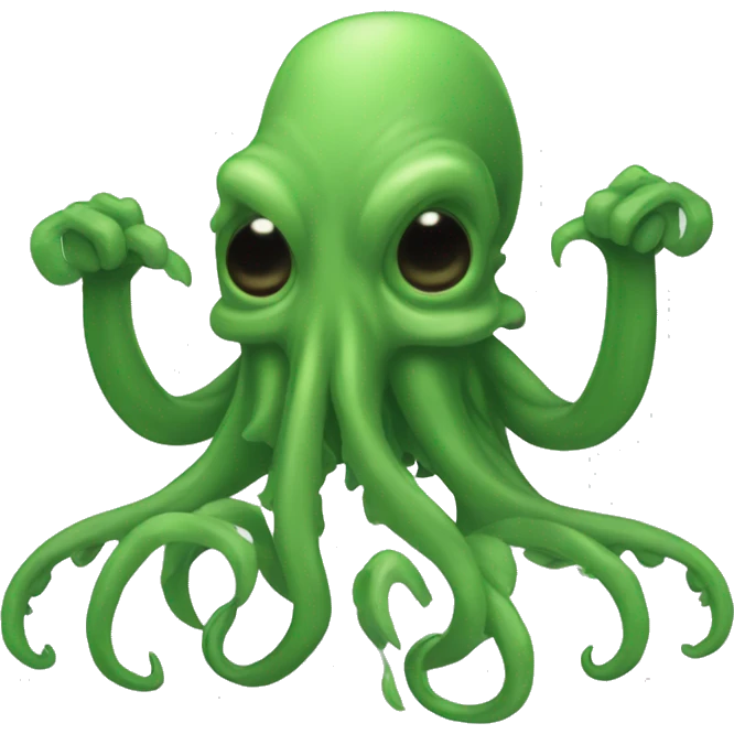 Cthulhu posing T-pose emoji