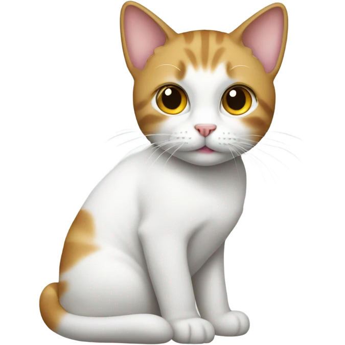 cat wearing a white tank top emoji
