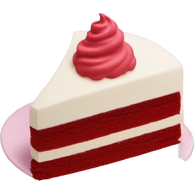 Red velvet cake emoji