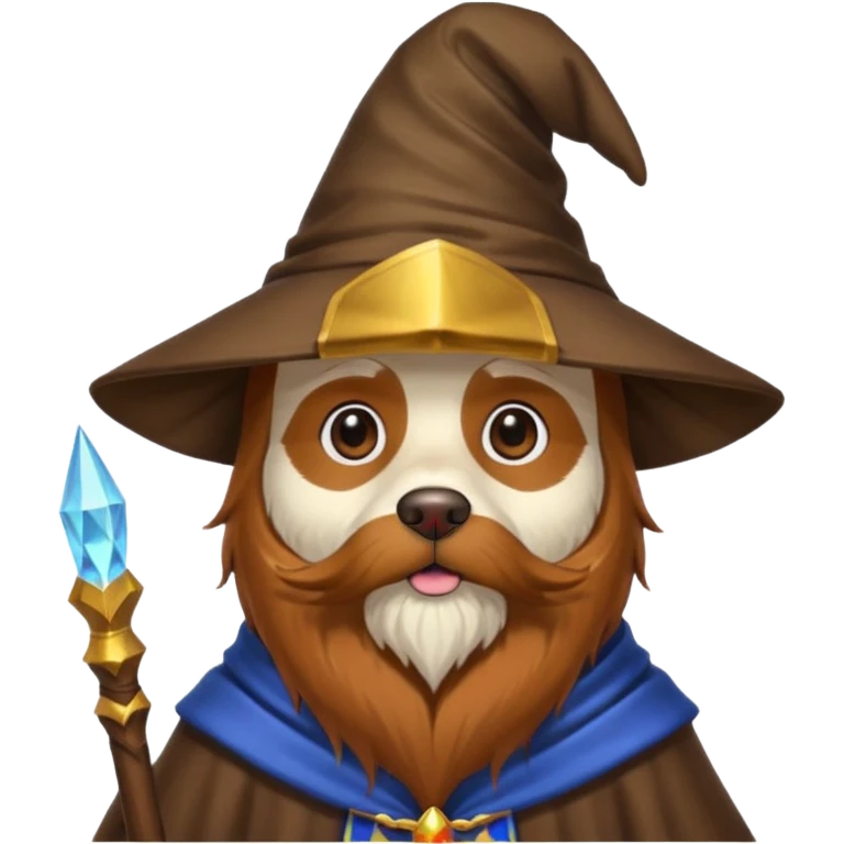 Dog wizard emoji