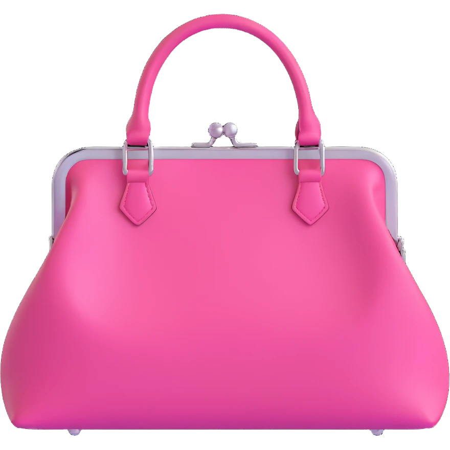 Pink goth purse emoji