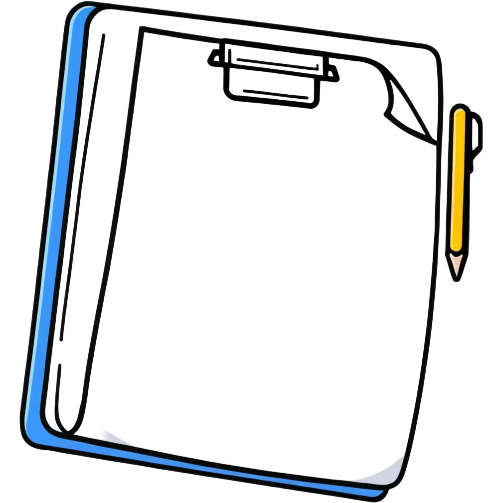 document with paperclip emoji