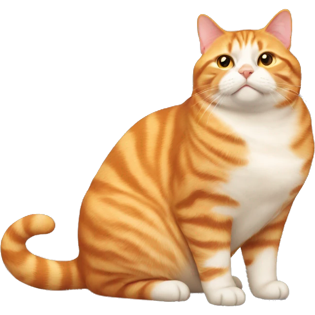 fat orange tabby cat emoji