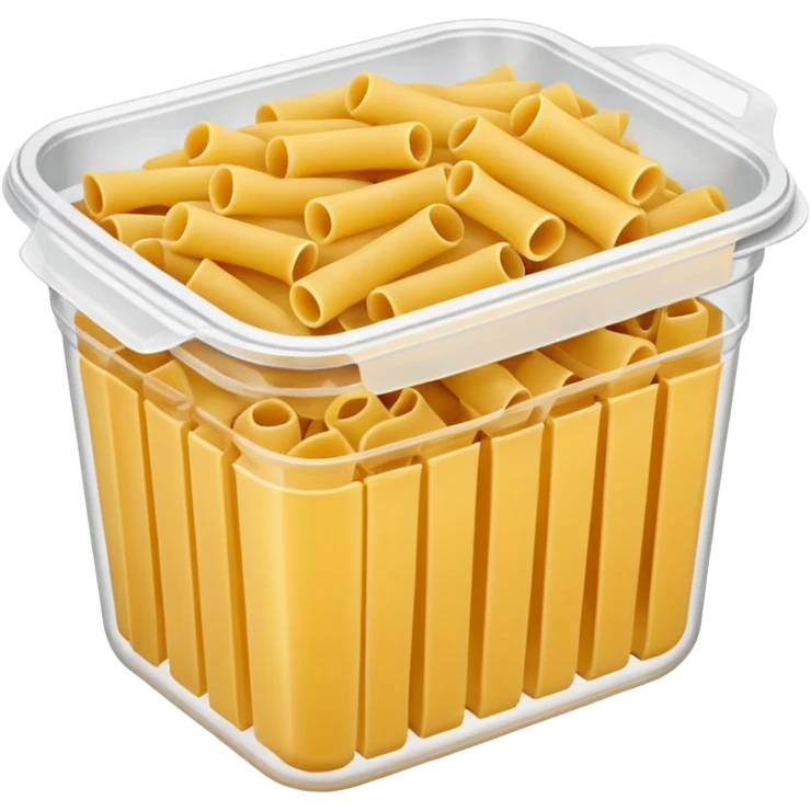 pasta in plastic container emoji