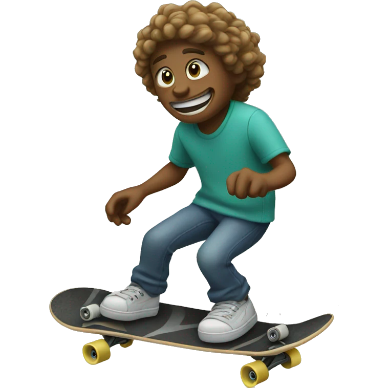 skateboarding on the shoreline emoji