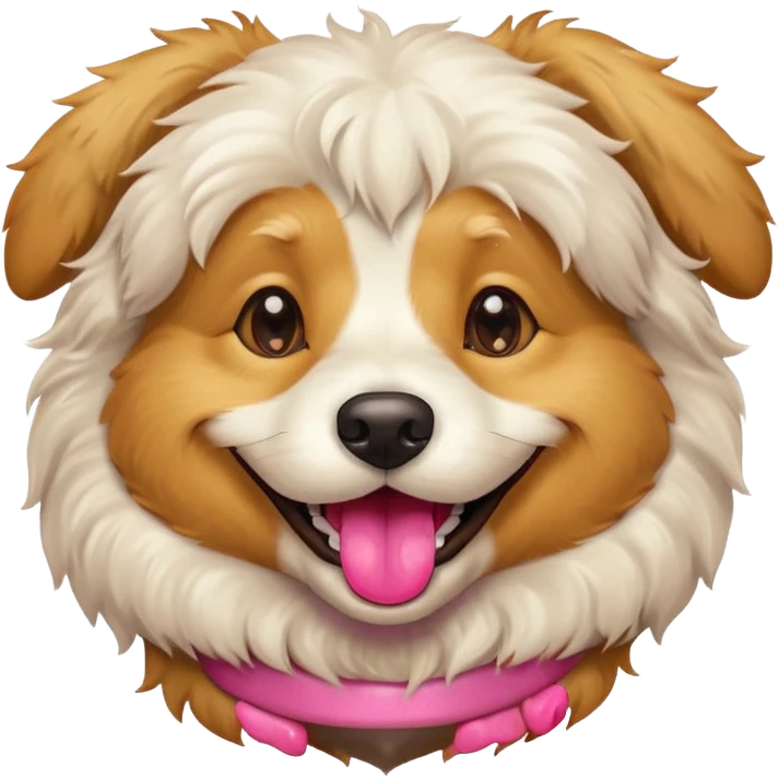 Make a happy dog emoji