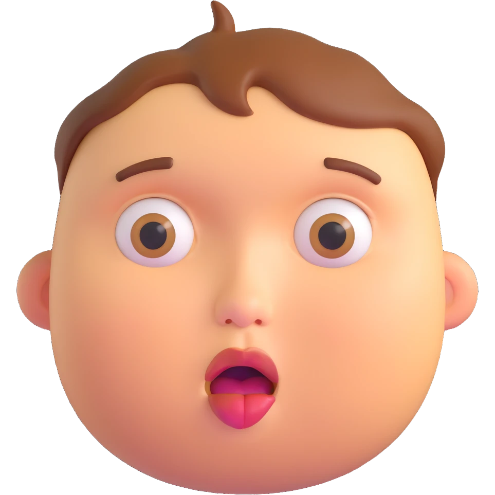 exaggerated hungry face, cheeks sucked in, eyes fixed on food, strong expression of craving emoji