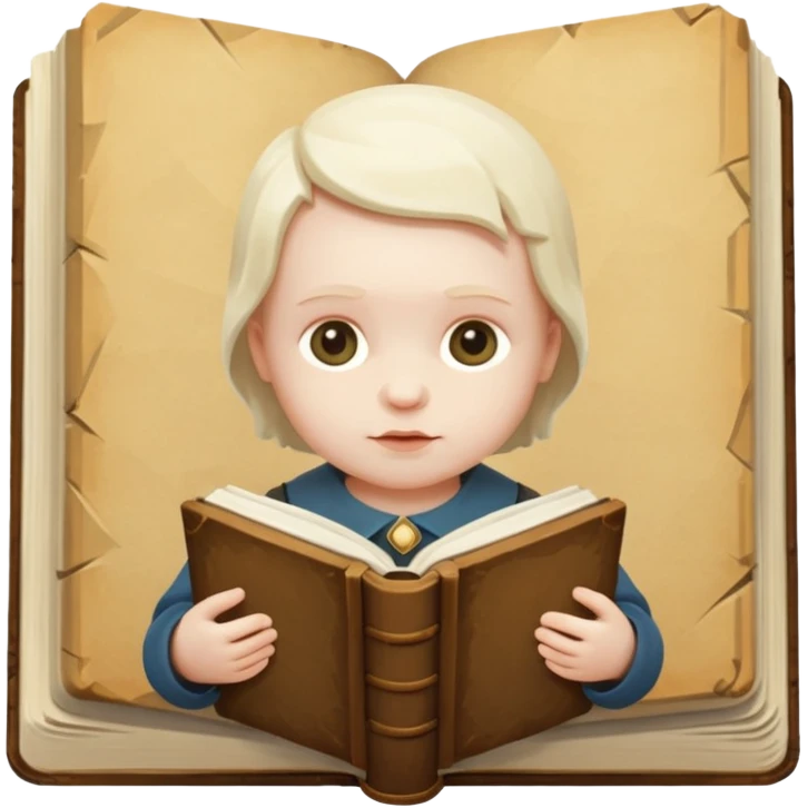low poly JOB BOOK HISTOIRCAL BABY  emoji