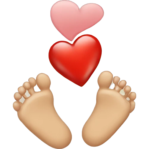 Foot heart emoji