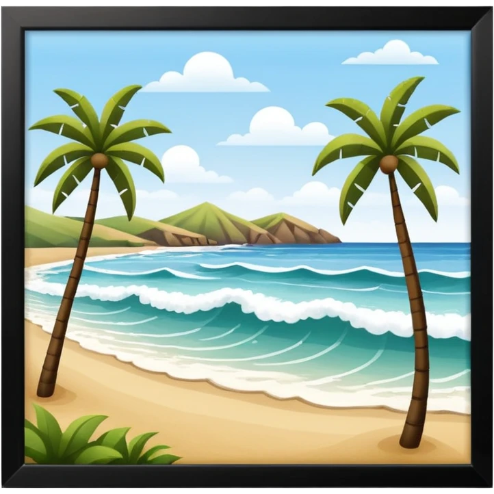 Beach from Costa Verde in Lima emoji