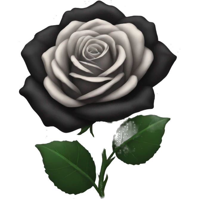 Black rose emoji