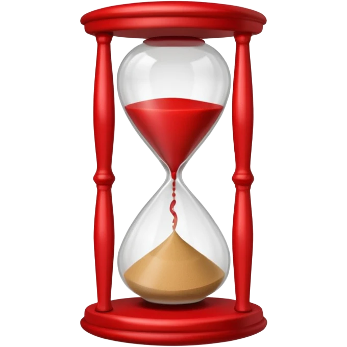 red Hourglasse emoji