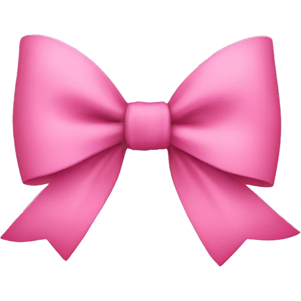 a pink bow emoji