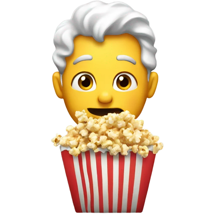 eating popcorn emoji