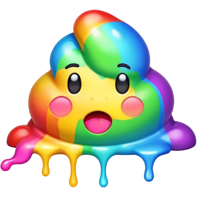 rainbow puke emoji