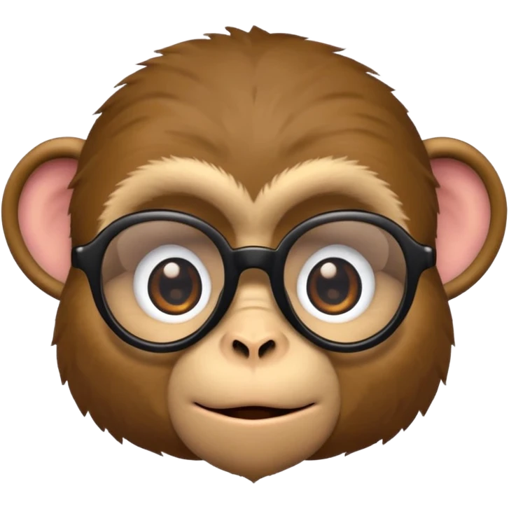  monkey with black glasses  emoji