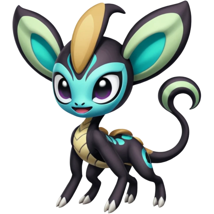 Colorful Exotic Meloetta-Venom-Stitch-Fakémon-creature-hybrid emoji