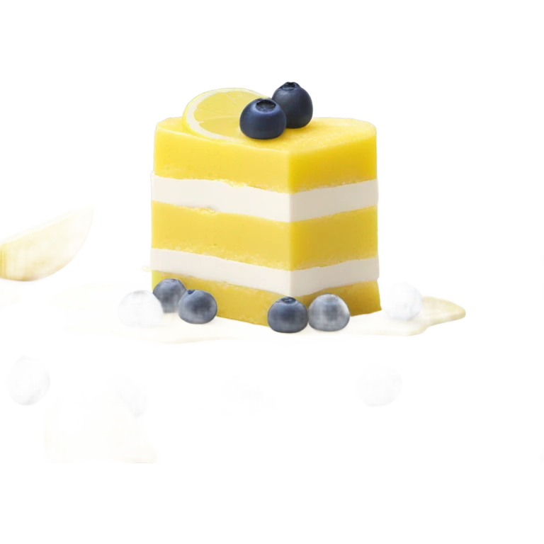 Lemon blueberry yogurt dessert bar emoji
