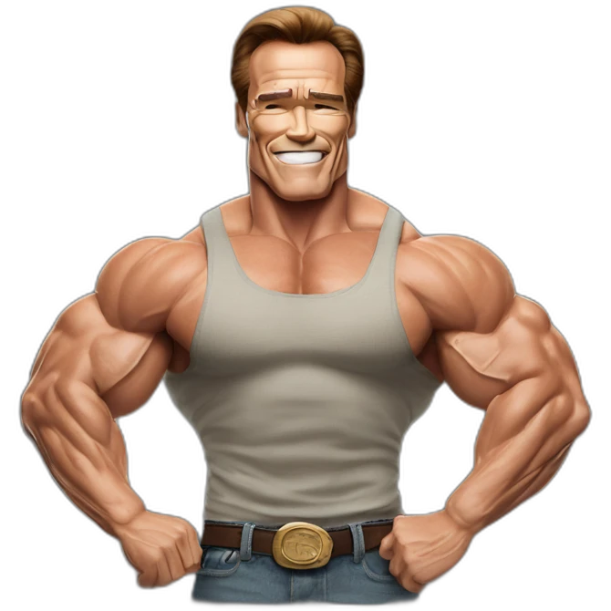 arnold schwarzenegger motivational pose emoji