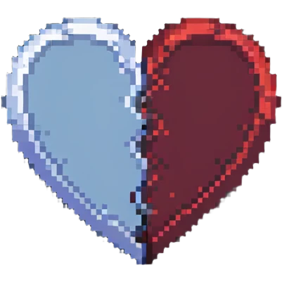 two overlapping hearts emoji