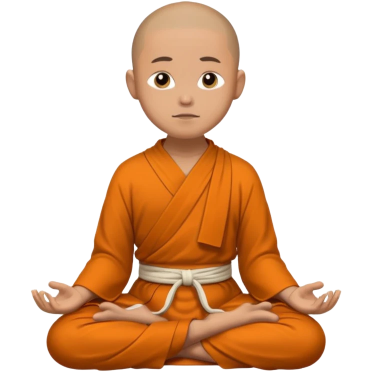 monk meditating emoji