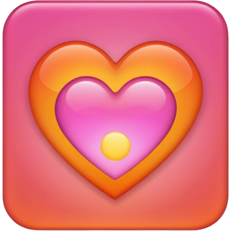sunset-themed heart emoji