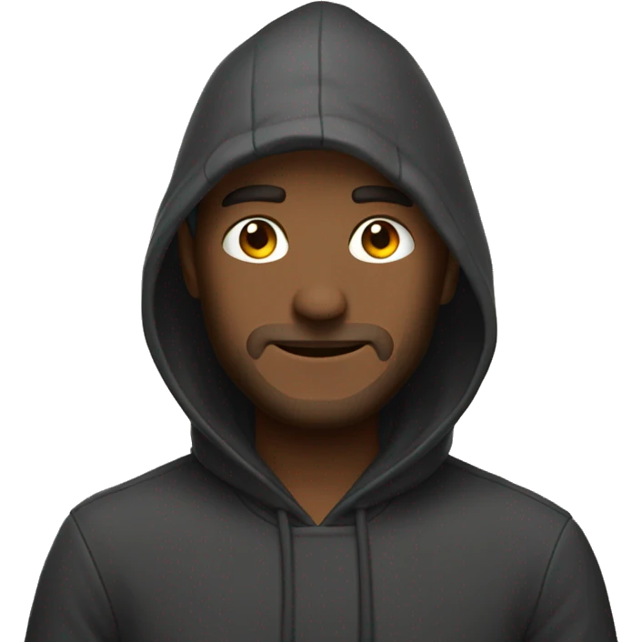 Hombre con capucha  emoji