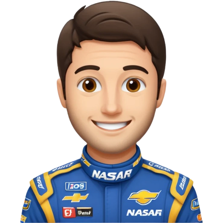 chase elliott nascar driver emoji