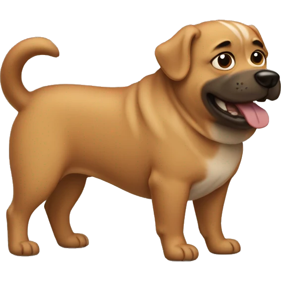 Dog dadbod emoji