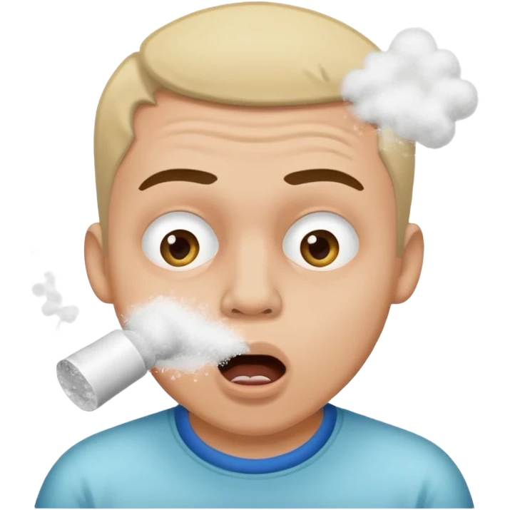 Guy snorting cocaine emoji emoji