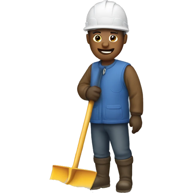 shoveling  emoji