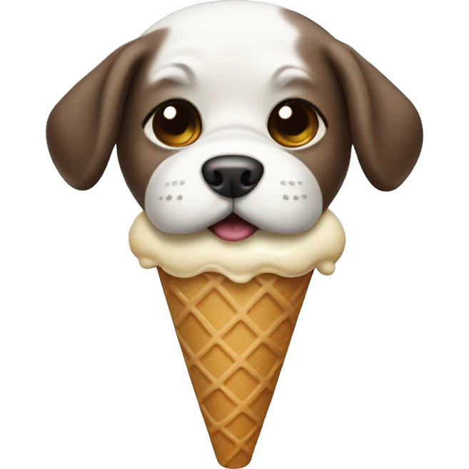 Dog ice cream emoji
