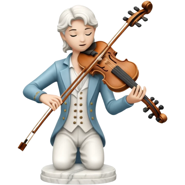 statue playing violin emoji