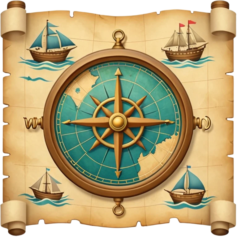 sea navigation map. emoji