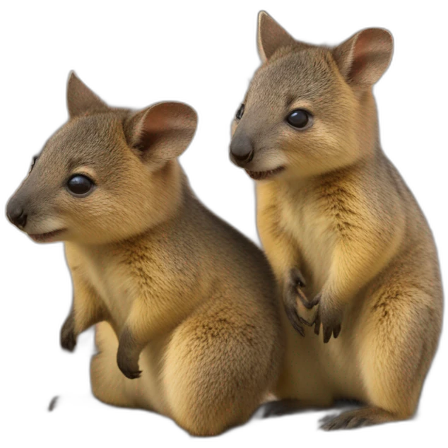 quokka wallaby　babies emoji