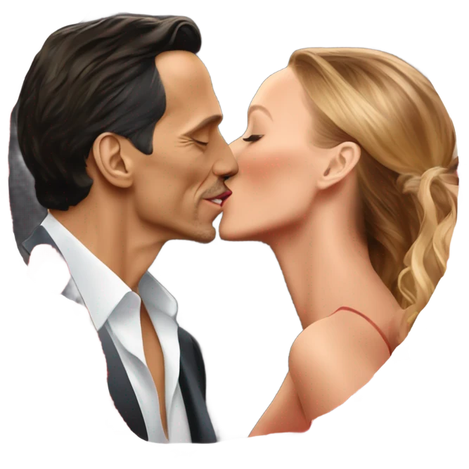 Marc anthony kissing Blake lively emoji
