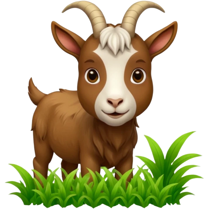 goat eating food emoji