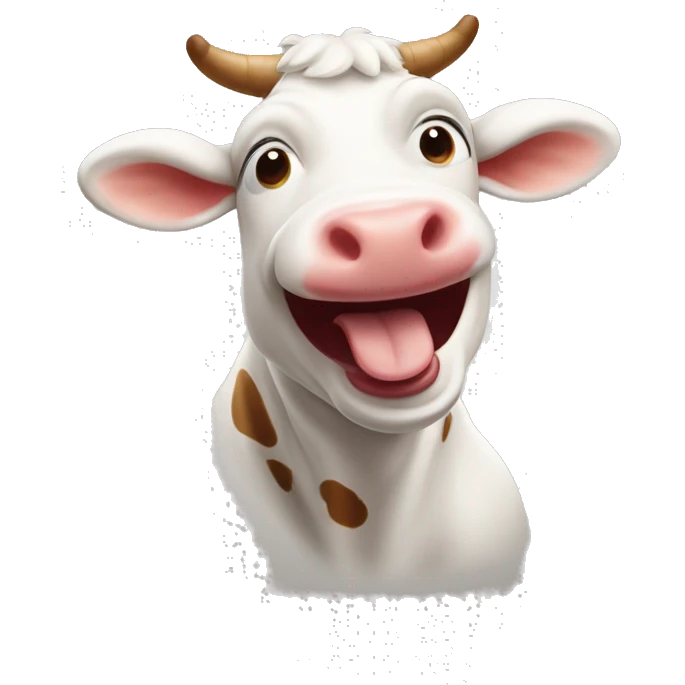 Laughing cow emoji