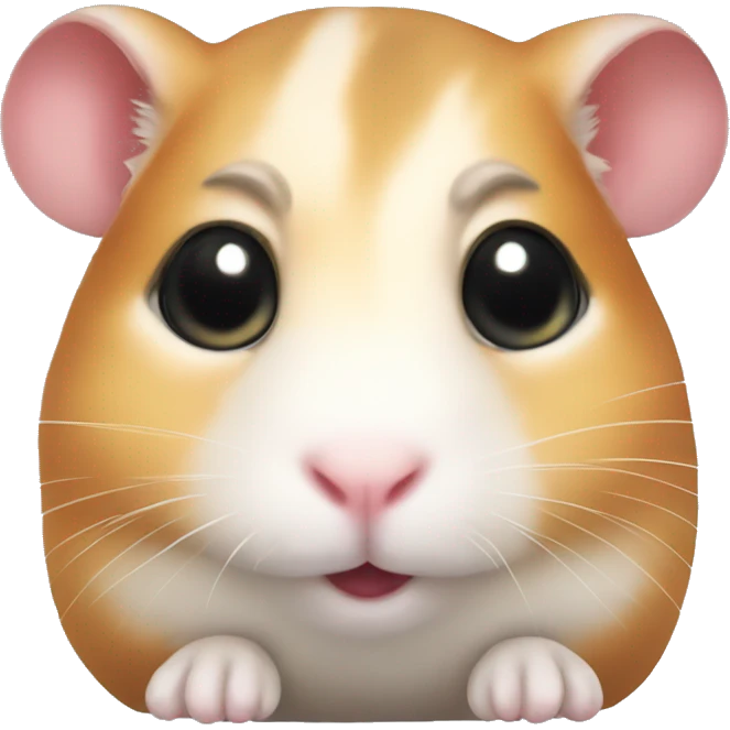 hamster with cute eyes emoji